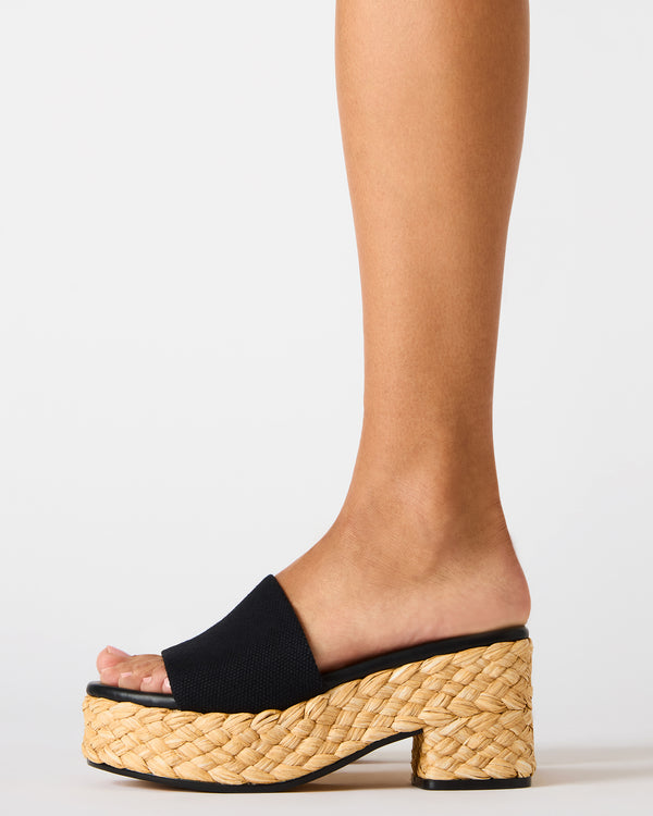 Steve Madden Dock Raffia Black DOCKRAFFIA