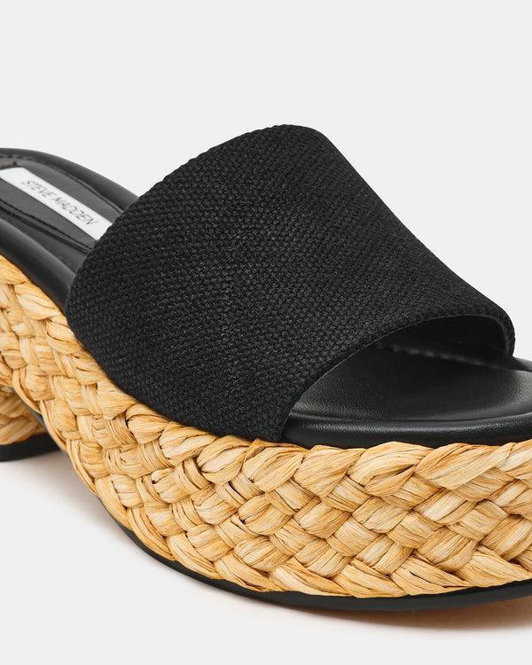 Steve Madden Dock Raffia Black DOCKRAFFIA