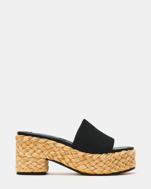 Steve Madden Dock Raffia Black DOCKRAFFIA