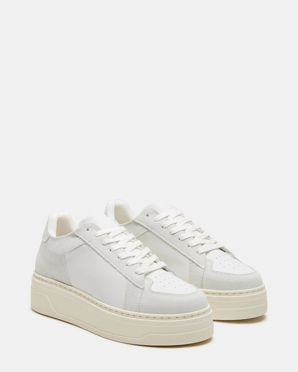 Steve Madden Domino White Leather