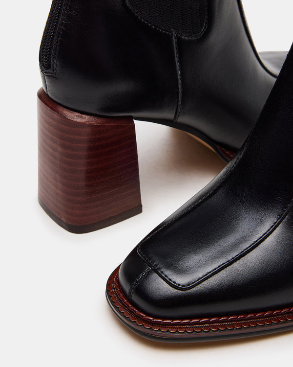 Steve Madden Downtown Black Leather