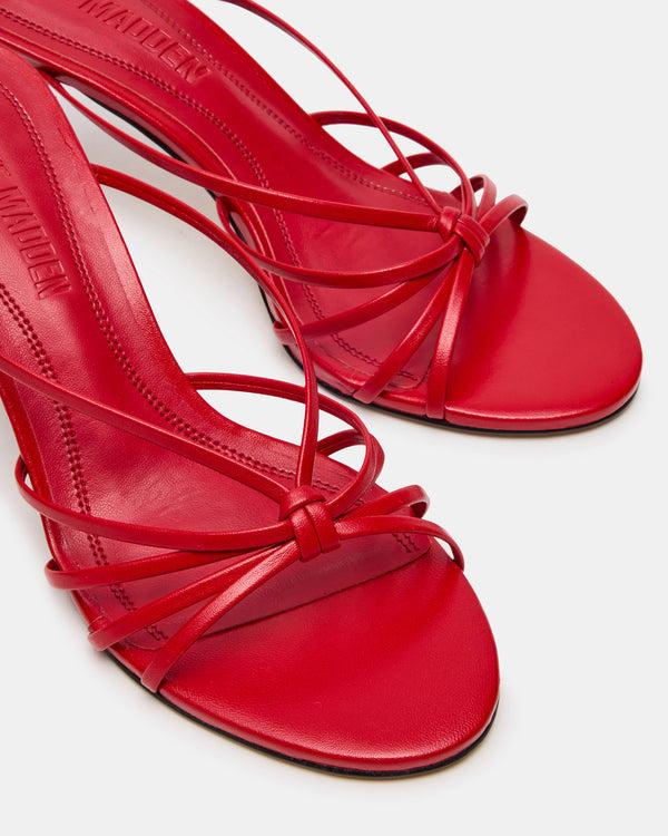 Steve Madden Edna Red Leather