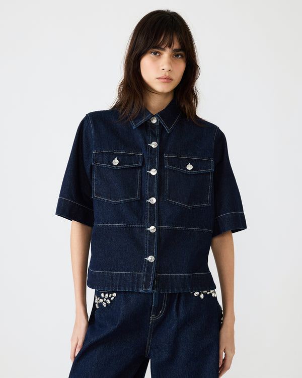 Steve Madden Eliana Top Bijou Blue ELIANATOP