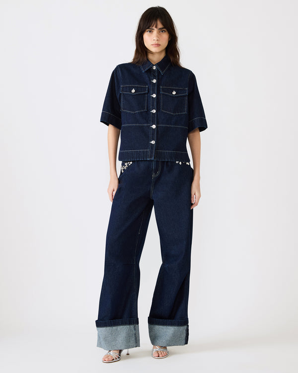 Steve Madden Eliana Top Bijou Blue ELIANATOP