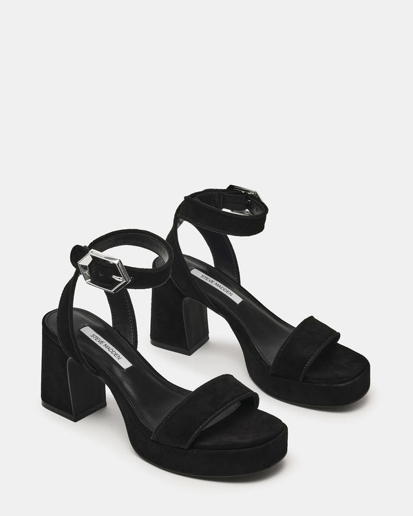 Steve Madden Elida Black Suede ELIDA