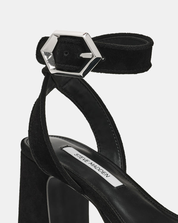Steve Madden Elida Black Suede ELIDA