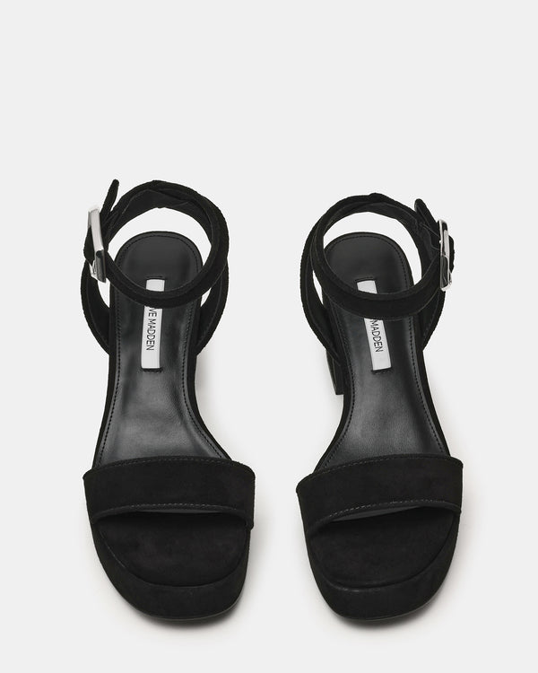 Steve Madden Elida Black Suede ELIDA