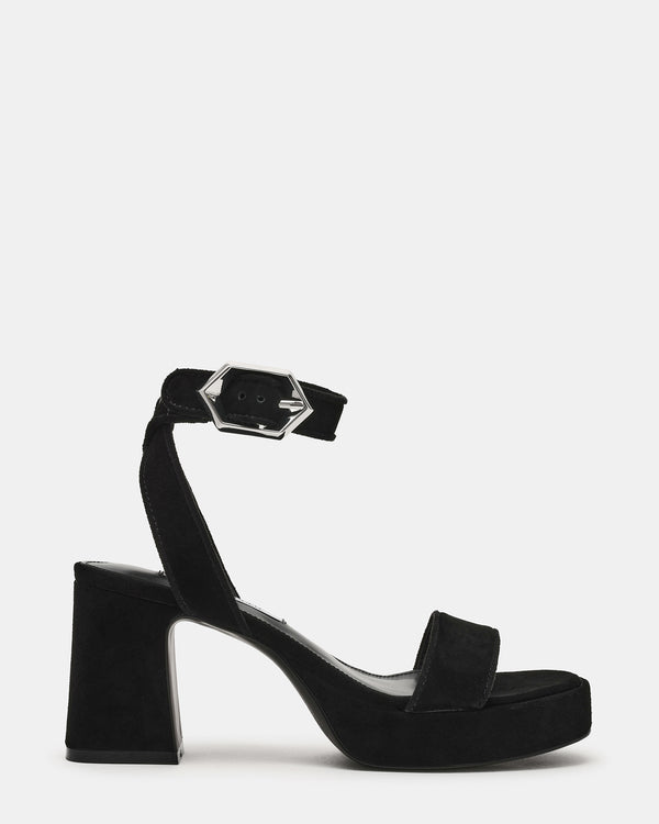 Steve Madden Elida Black Suede ELIDA