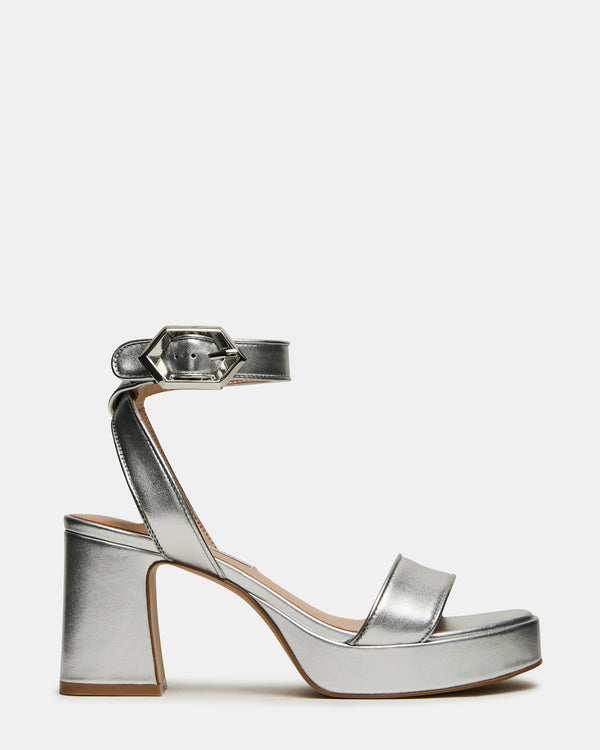 Steve Madden Elida Silver Leather