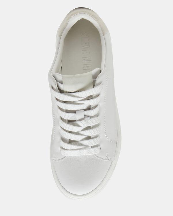 Steve Madden Elsin White Leather