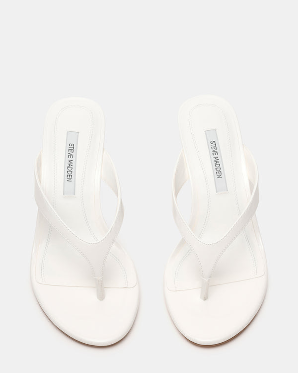 Steve Madden Faroh White Patent