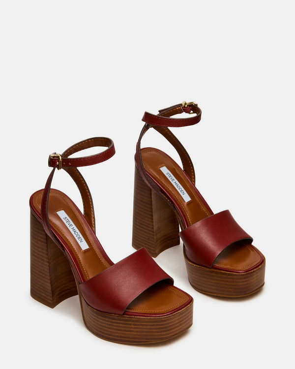 Steve Madden Floria Rust Leather FLORIA