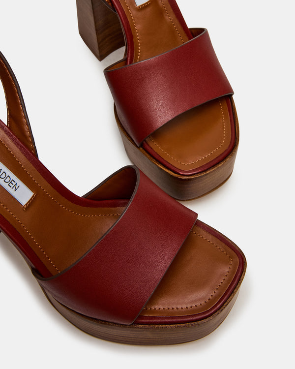 Steve Madden Floria Rust Leather FLORIA
