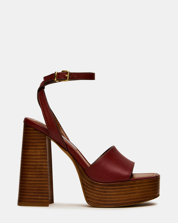 Steve Madden Floria Rust Leather FLORIA