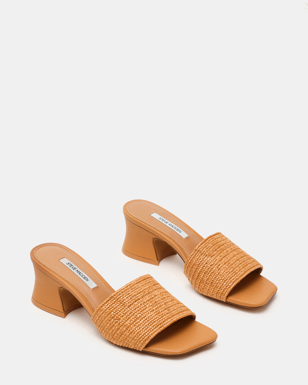 Steve Madden Frolic Tan Raffia FROLIC