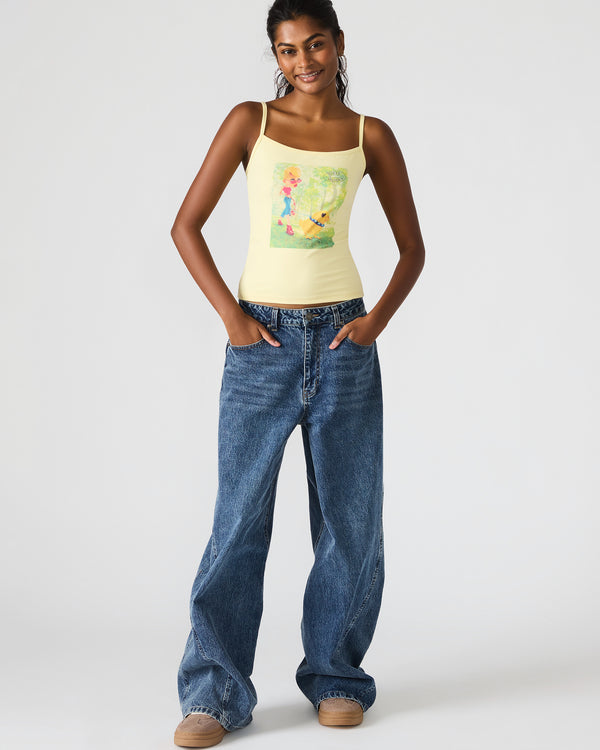 Steve Madden Goldie Tank Pale Yellow GOLDIETANK