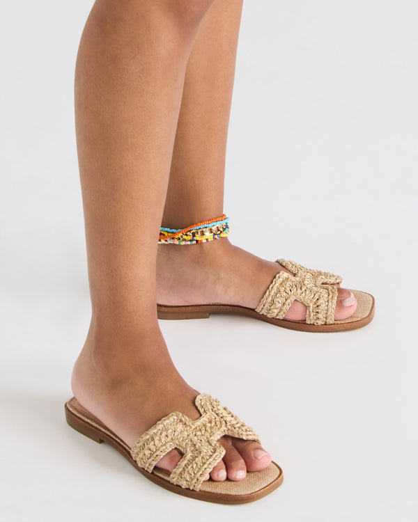 Steve Madden Hadyn Crochet Raffia HADYNCROCHET