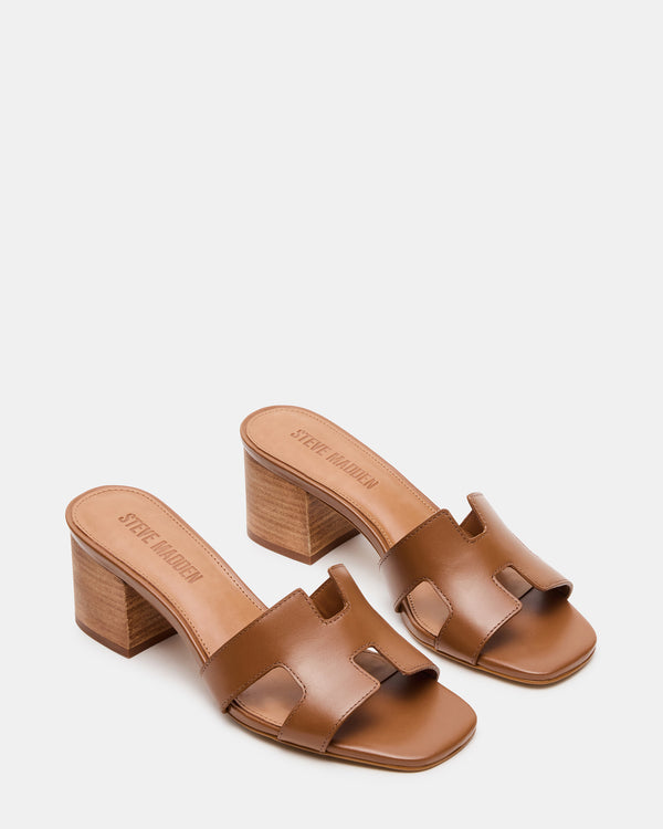 Steve Madden Hana Cognac Leather