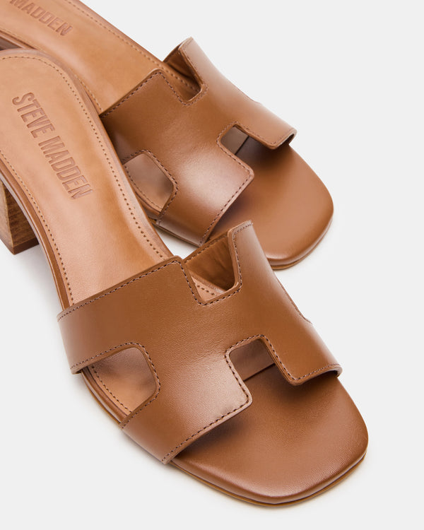 Steve Madden Hana Cognac Leather