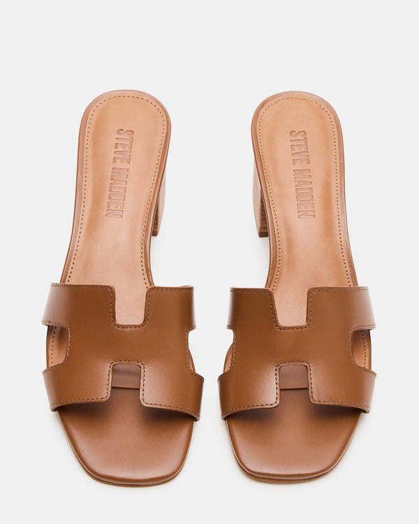 Steve Madden Hana Cognac Leather