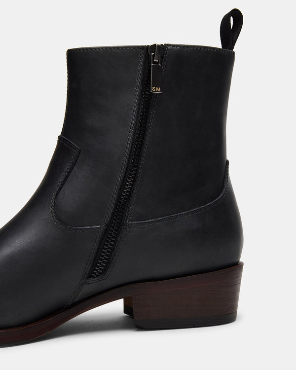 Steve Madden Hendrik Black Leather