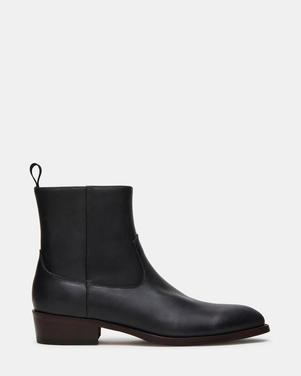 Steve Madden Hendrik Black Leather