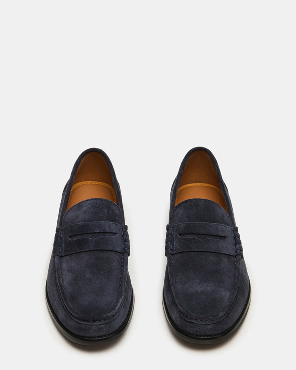 Steve Madden Huckle Navy Suede