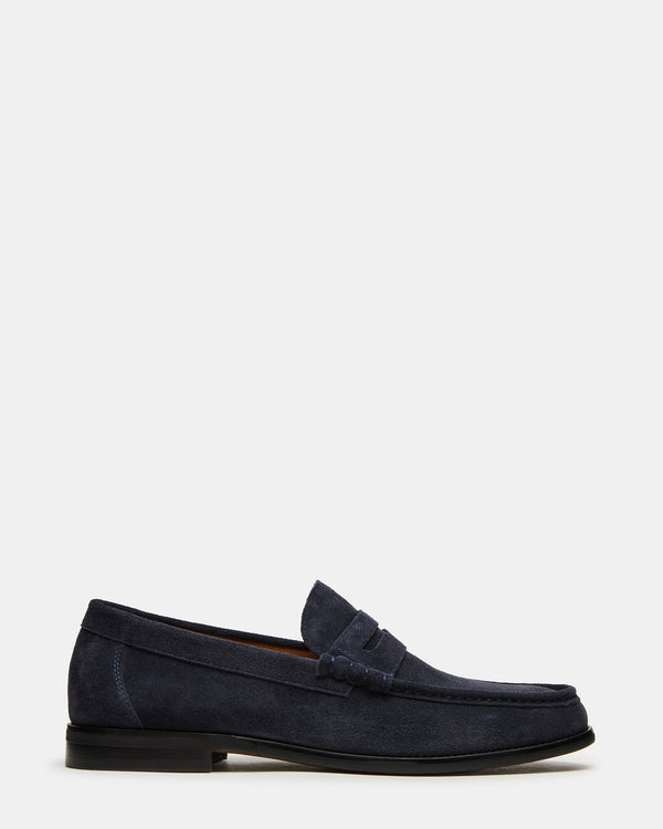 Steve Madden Huckle Navy Suede