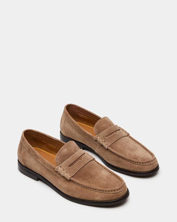 Steve Madden Huckle Taupe Suede