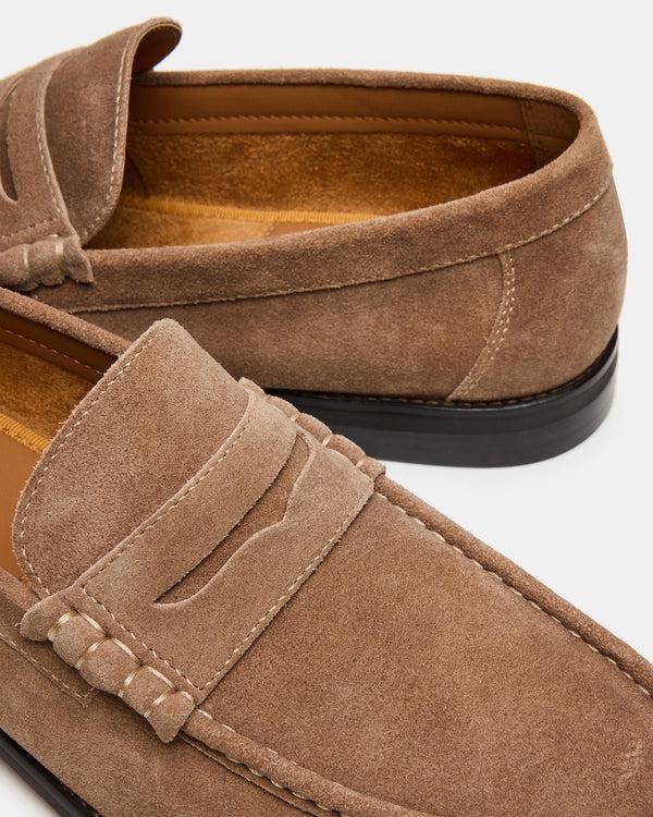 Steve Madden Huckle Taupe Suede