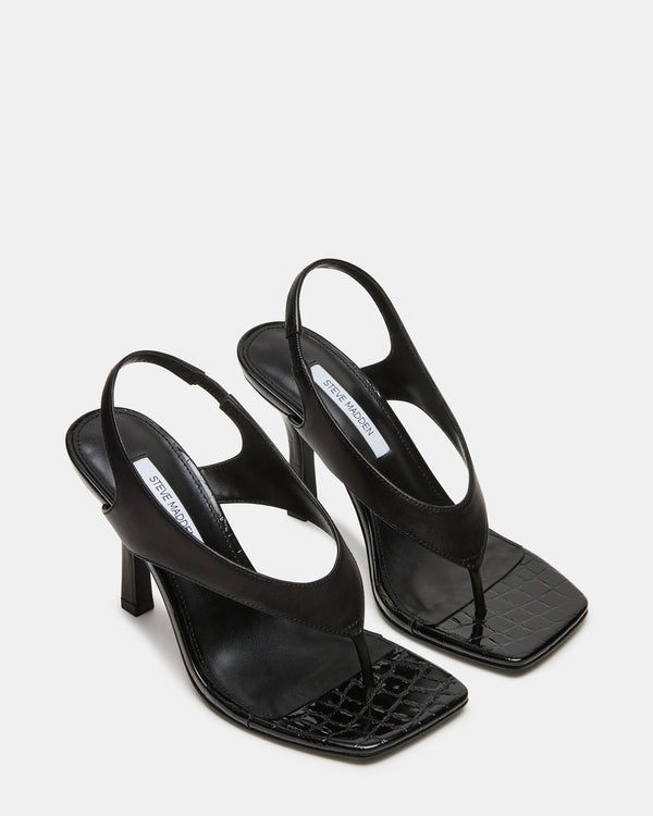 Steve Madden Improv Black Leather