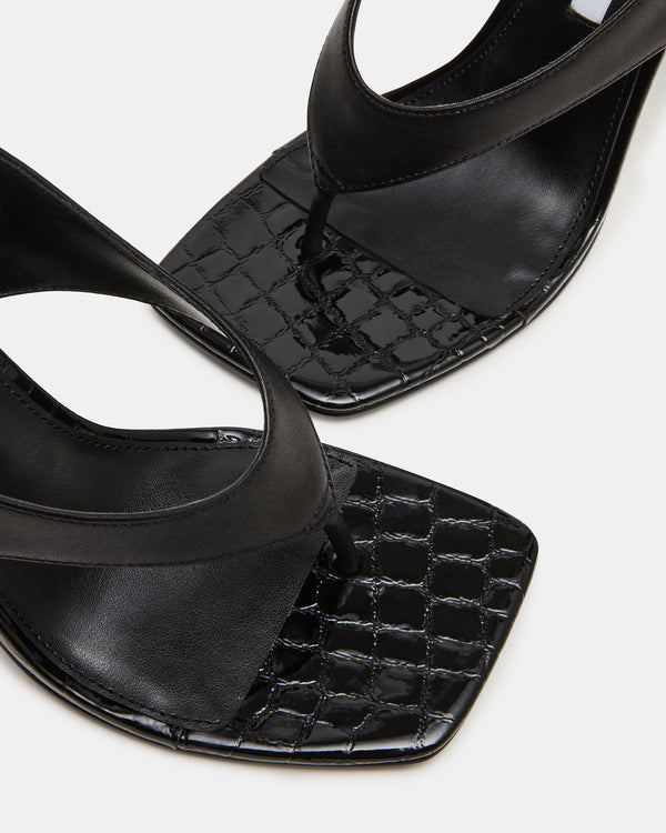 Steve Madden Improv Black Leather