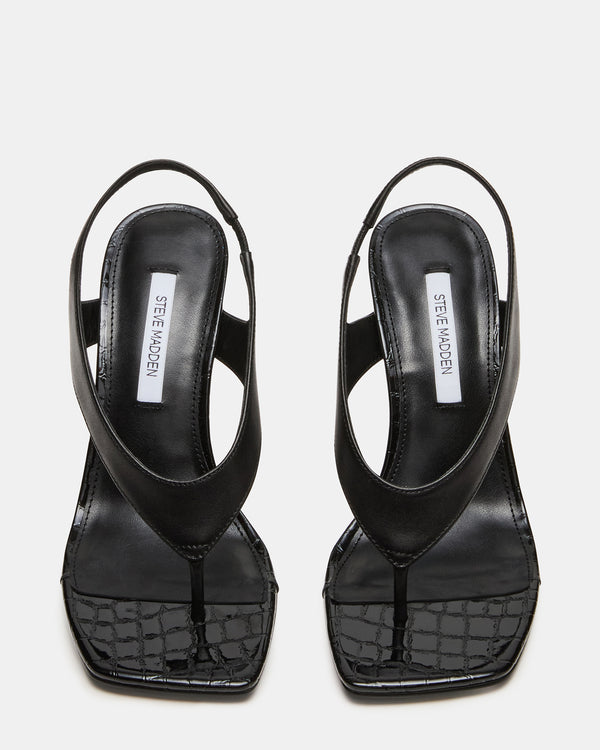 Steve Madden Improv Black Leather