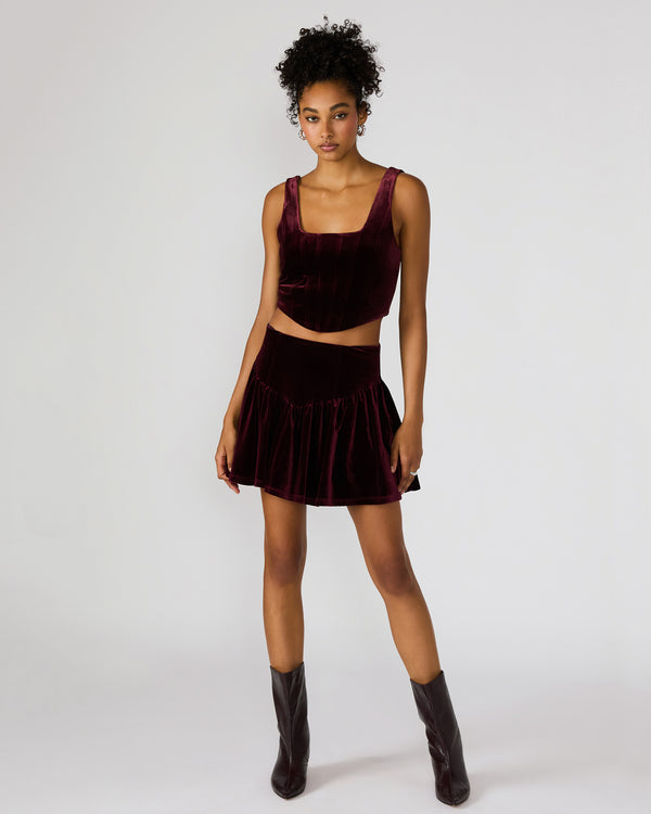 Steve Madden Jayla Skirt Wine JAYLASKIRT