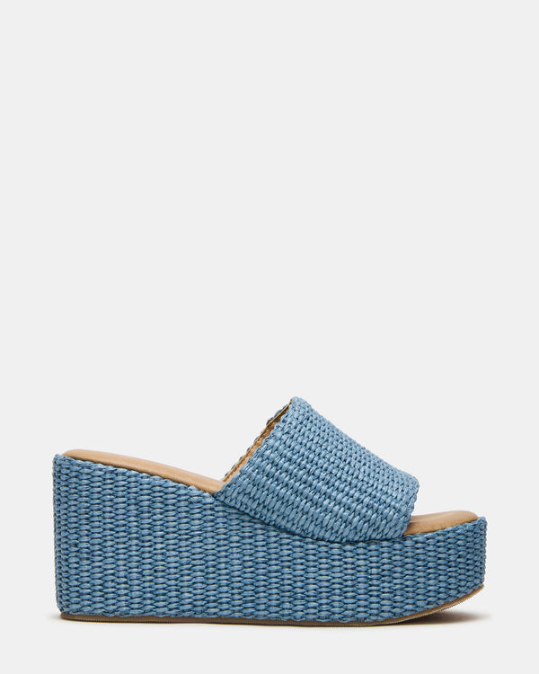 Steve Madden Jetty Blue Raffia JETTY
