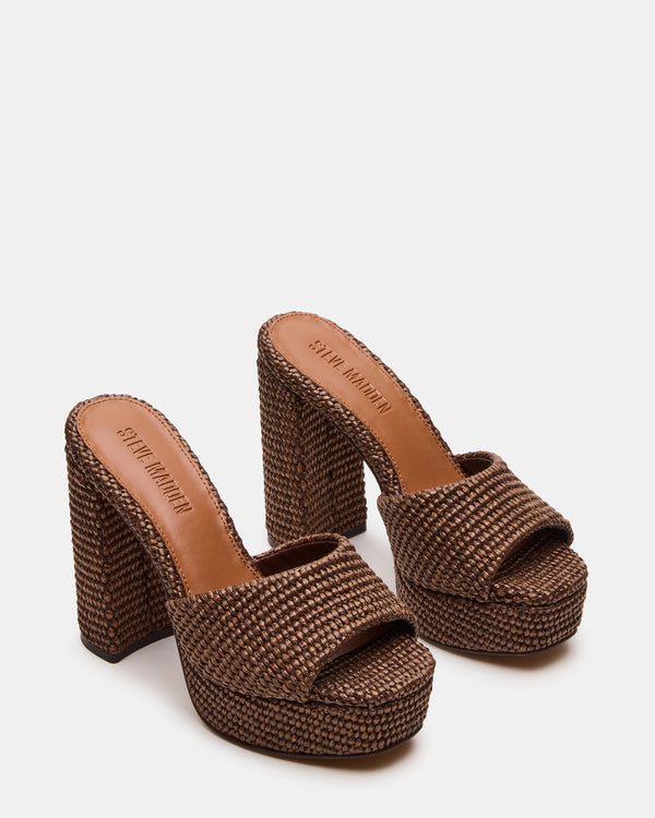 Steve Madden Joel Brown Raffia JOEL