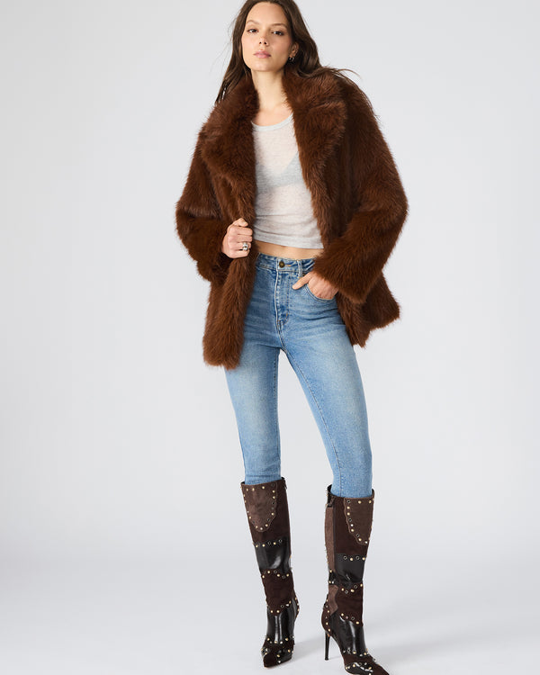 Steve Madden Kindra Coat Brown KINDRACOAT