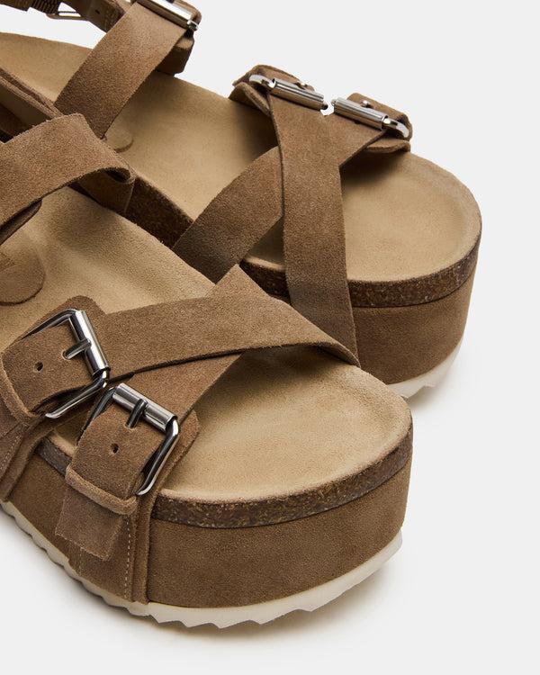 Steve Madden Kiwi Taupe Suede