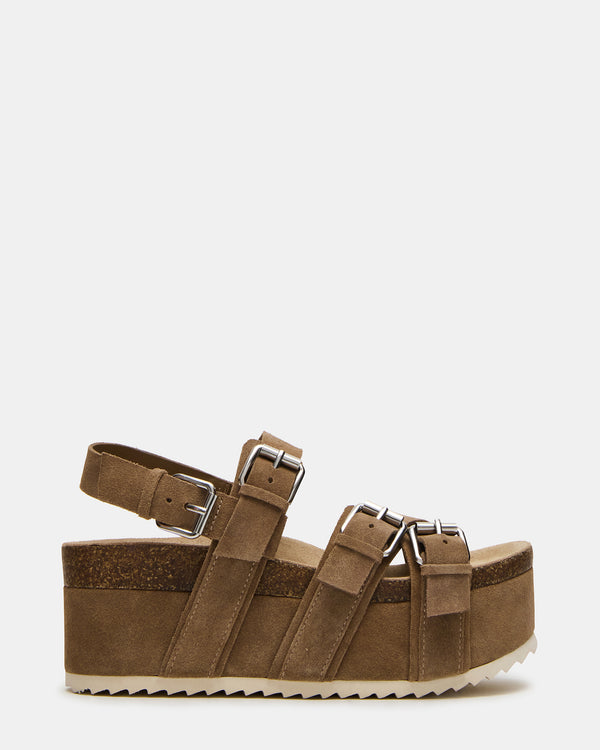 Steve Madden Kiwi Taupe Suede