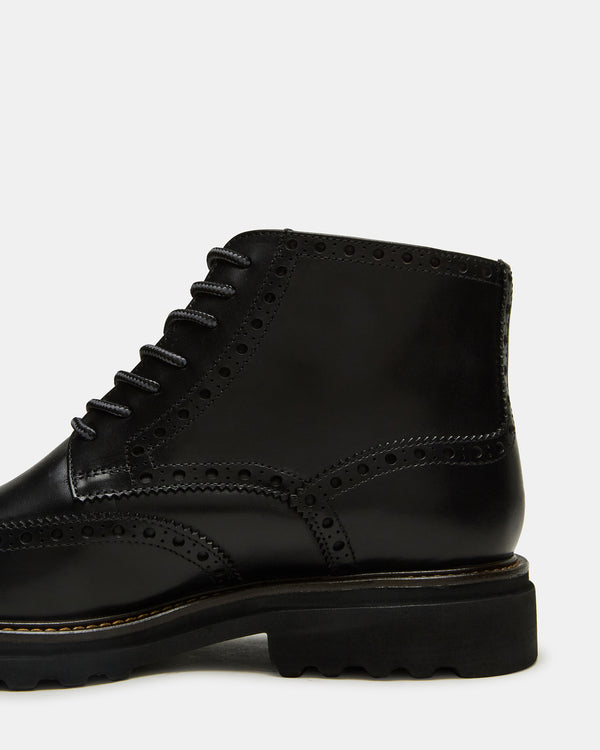 Steve Madden Koda Black Leather