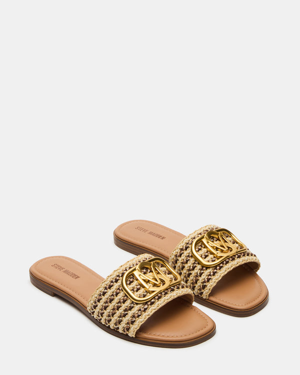 Steve Madden Kora Brown Raffia KORA