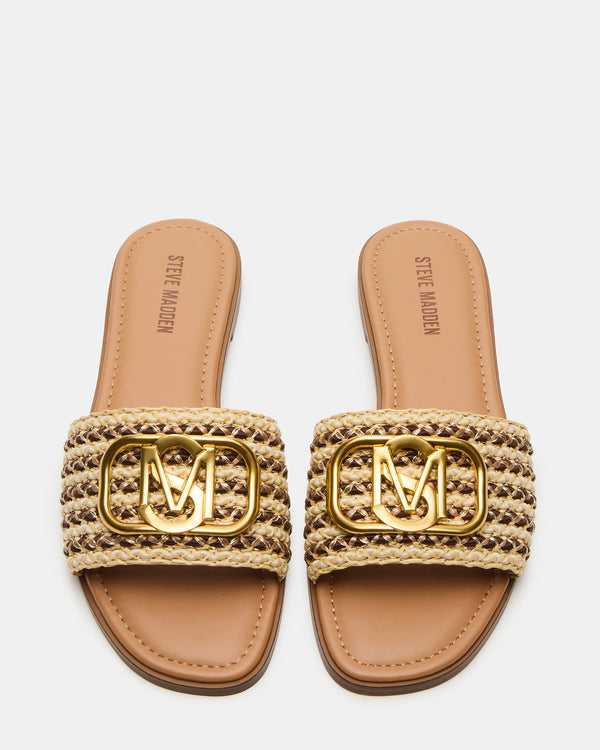 Steve Madden Kora Brown Raffia KORA