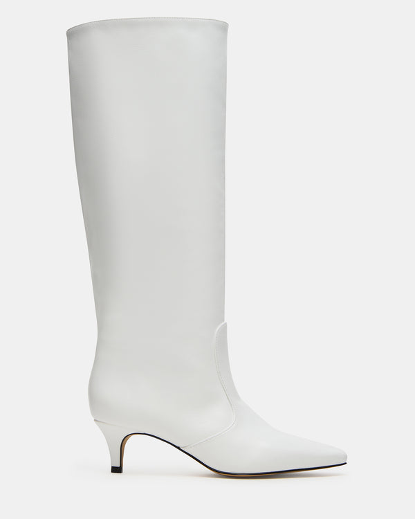 Steve Madden Lander White Leather