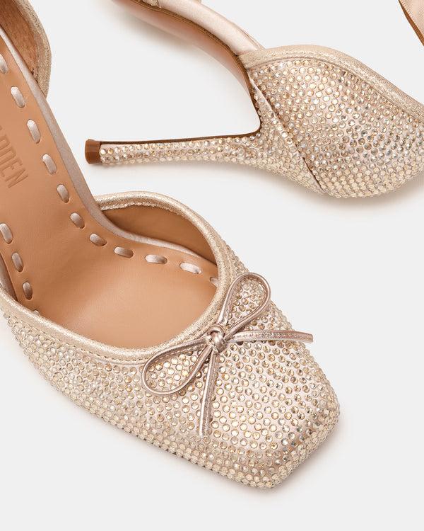 Steve Madden Larina Champagne Rhinestones