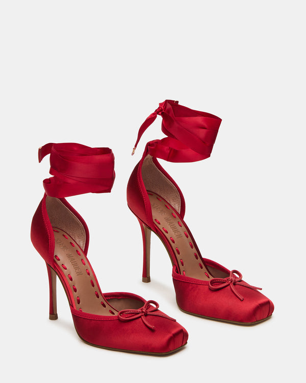 Steve Madden Larina Red Satin LARINA