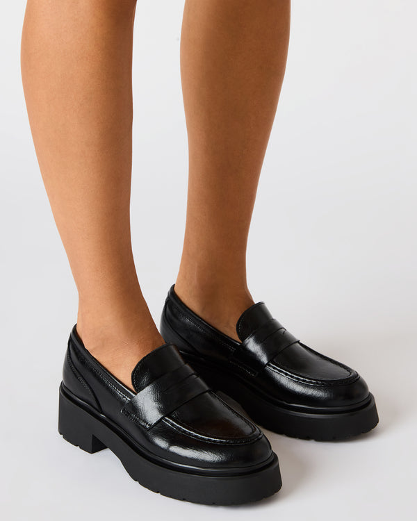 Steve Madden Layken Black Leather LAYKEN