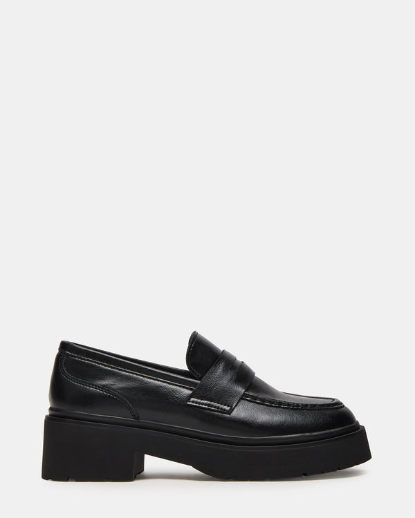 Steve Madden Layken Black Leather LAYKEN