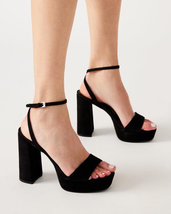 Steve Madden Lessa Black Suede