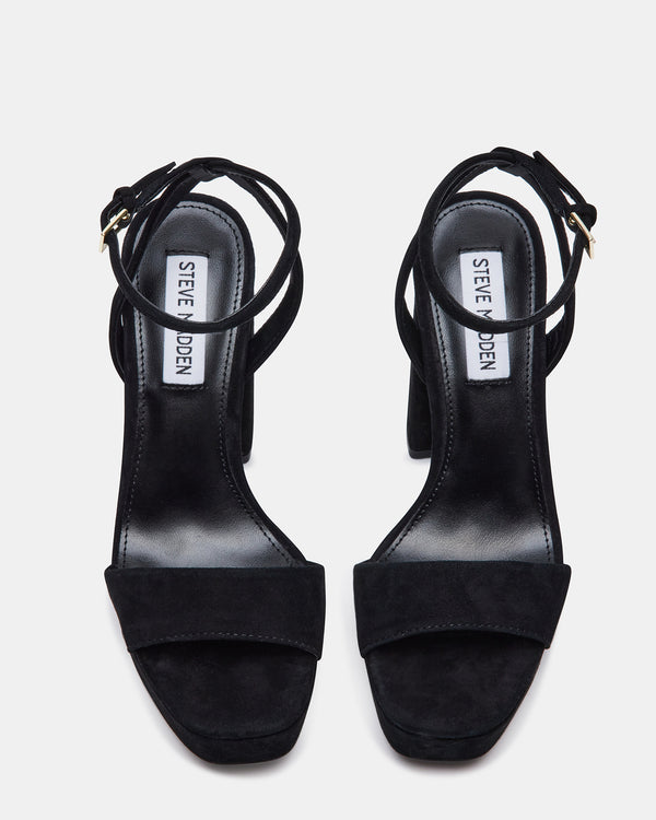 Steve Madden Lessa Black Suede