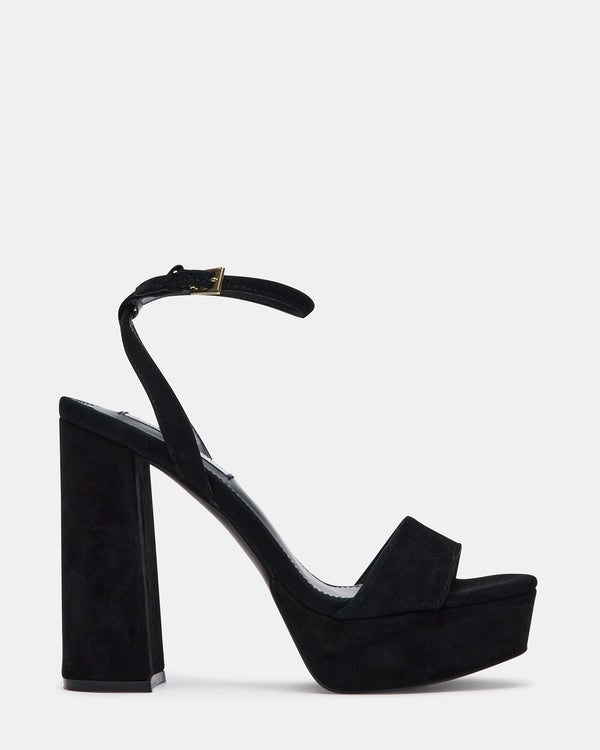 Steve Madden Lessa Black Suede